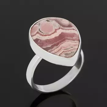 Кольцо родохрозит (серебро 925 пр.) (регулируемый) размер 17,5