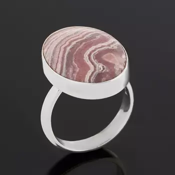 Кольцо родохрозит (серебро 925 пр.) (регулируемый) размер 17,5