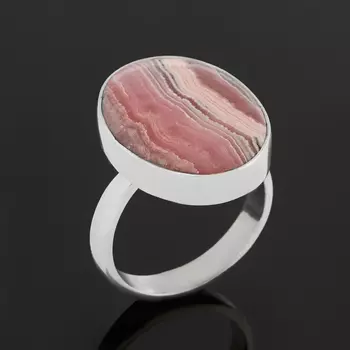 Кольцо родохрозит (серебро 925 пр.) (регулируемый) размер 17,5