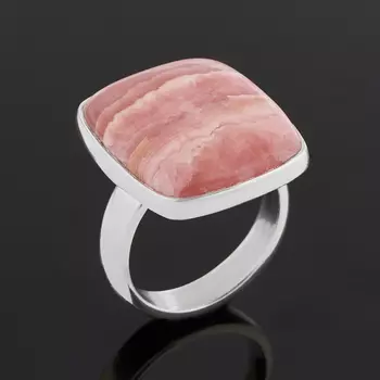 Кольцо родохрозит (серебро 925 пр.) (регулируемый) размер 17,5