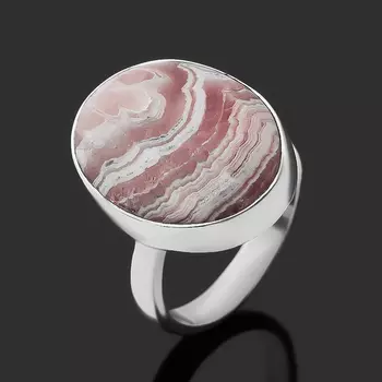 Кольцо родохрозит (серебро 925 пр.) (регулируемый) размер 17,5