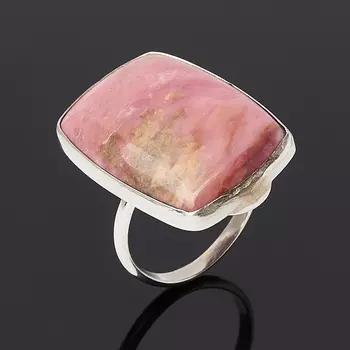 Кольцо родонит (нейзильбер) размер 18