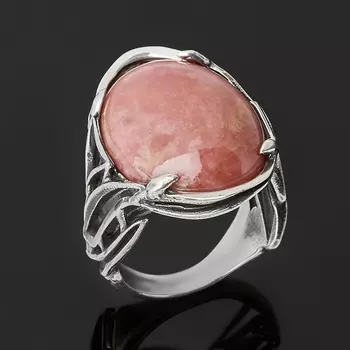 Кольцо родонит (серебро 925 пр. оксидир.) размер 17,5