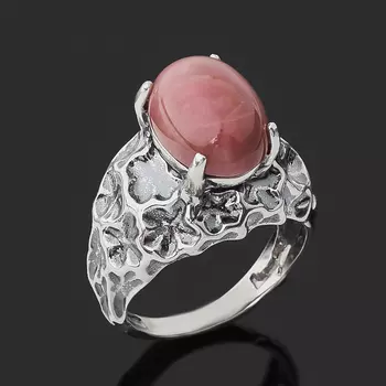 Кольцо родонит (серебро 925 пр. оксидир.) размер 17,5