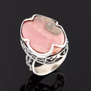Кольцо родонит (серебро 925 пр.) размер 18,5