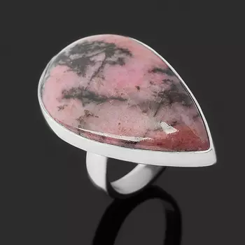 Кольцо родонит (серебро 925 пр.) (регулируемый) размер 18