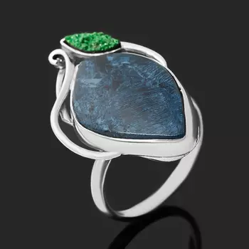 Кольцо родусит (дублет) (нейзильбер) размер 18