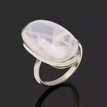 Кольцо розовый кварц (нейзильбер) размер 17,5