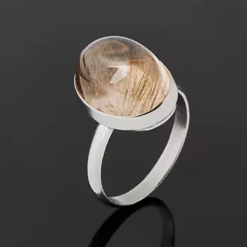 Кольцо рутиловый кварц (нейзильбер) размер 18,5