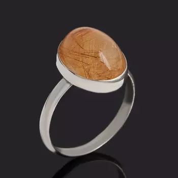 Кольцо рутиловый кварц (нейзильбер) размер 18,5