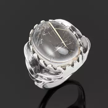 Кольцо рутиловый кварц (серебро 925 пр.) размер 17,5