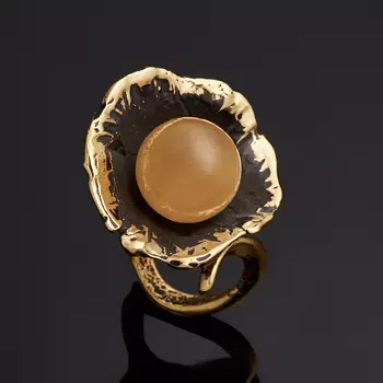 Кольцо селенит (бронза) (регулируемый) размер 16