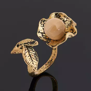 Кольцо селенит (бронза) (регулируемый) размер 17,5