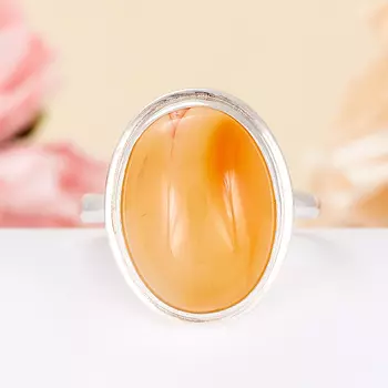 Кольцо сердолик (серебро 925 пр.) размер 17,5