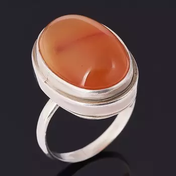 Кольцо сердолик (серебро 925 пр.) размер 17,5