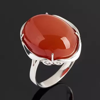 Кольцо сердолик (серебро 925 пр.) размер 20