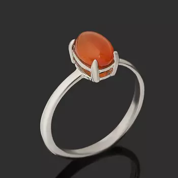 Кольцо сердолик (серебро 925 пр.) размер 16,5