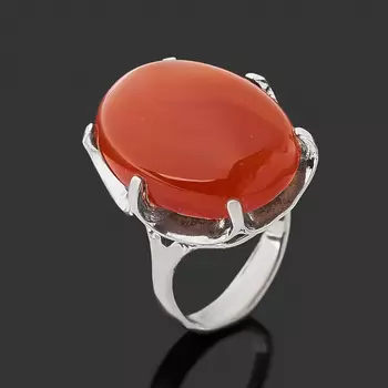 Кольцо сердолик (серебро 925 пр.) размер 19