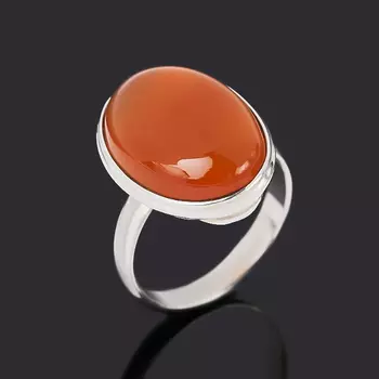 Кольцо сердолик (серебро 925 пр.) размер 17