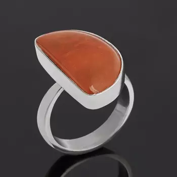 Кольцо сердолик (серебро 925 пр.) (регулируемый) размер 18