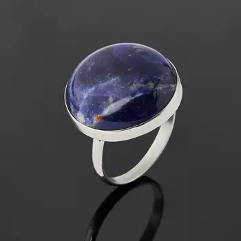 Кольцо содалит (нейзильбер) размер 18,5