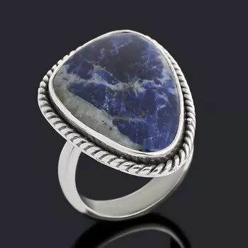 Кольцо содалит (серебро 925 пр.) размер 17