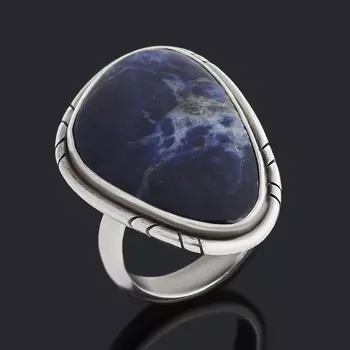 Кольцо содалит (серебро 925 пр.) размер 17