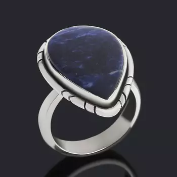 Кольцо содалит (серебро 925 пр.) (регулируемый) размер 17,5