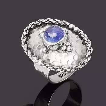 Кольцо танзанит (серебро 925 пр. оксидир.) размер 17,5