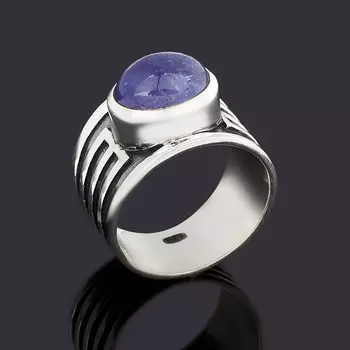 Кольцо танзанит (серебро 925 пр. оксидир.) размер 17,5