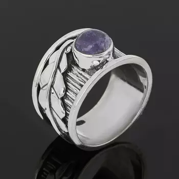 Кольцо танзанит (серебро 925 пр. оксидир.) размер 17,5