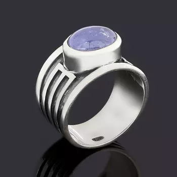 Кольцо танзанит (серебро 925 пр. оксидир.) размер 18