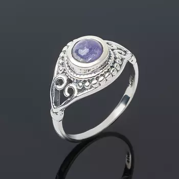 Кольцо танзанит (серебро 925 пр.) размер 18