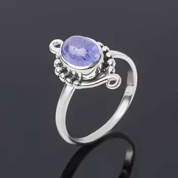 Кольцо танзанит (серебро 925 пр.) размер 18