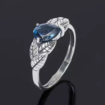 Кольцо топаз лондон огранка (серебро 925 пр.) размер 18