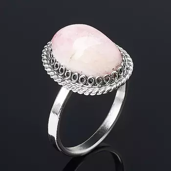 Кольцо турмалин розовый (рубеллит) (нейзильбер) размер 17