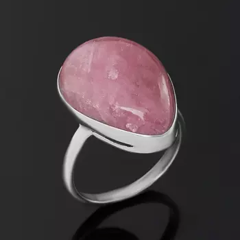 Кольцо турмалин розовый (рубеллит) (серебро 925 пр.) размер 18