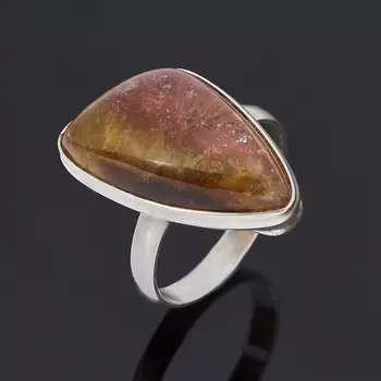 Кольцо турмалин (серебро 925 пр.) размер 18