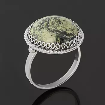 Кольцо змеевик (нейзильбер) размер 17