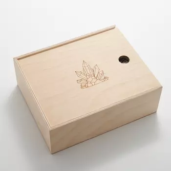 Коробка для коллекции камней (16 ячеек) дерево
