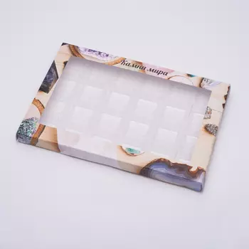 Коробка для коллекции камней (24 ячейки) картон