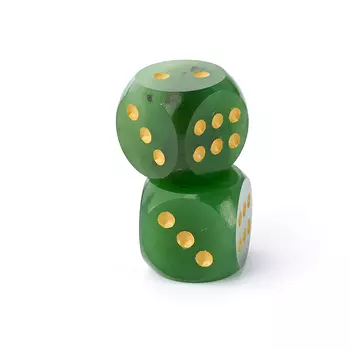 Кости игральные нефрит зеленый