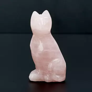Котик розовый кварц 5 см