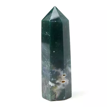 Кристалл агат моховой (ограненный) M (7-12 см)