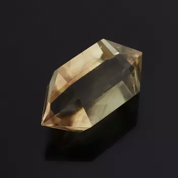 Кристалл цитрин с раухтопазом (двухголовик) (ограненный) S (4-7 см)