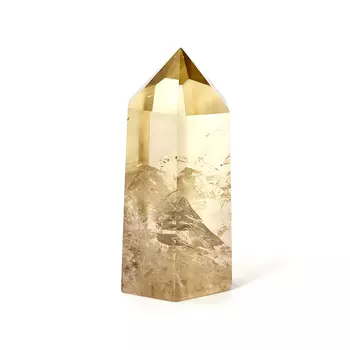 Кристалл цитрин с раухтопазом (ограненный) S (4-7 см)