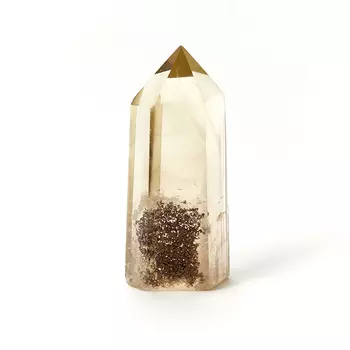 Кристалл цитрин с раухтопазом (ограненный) S (4-7 см)