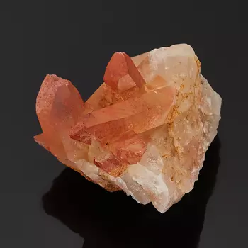 Кристалл кварц с гематитом (сросток) S (4-7 см)