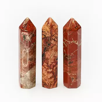 Кристалл яшма красная (6 см) (ограненный) 1 шт