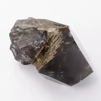 Кристалл раухтопаз с эпидотом M